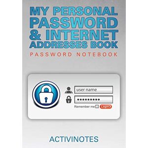 Activinotes - My Personal Password & Internet Addresses Book - Password Notebook