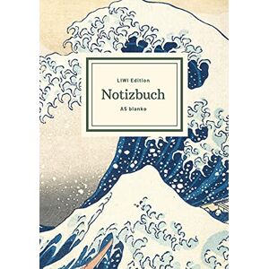 Notizbuch A5 - Notizbuch schön gestaltet mit Leseband - A5 Hardcover blanko - Hokusai Die große Welle vor Kanagawa - 100 Seiten 90g/m² - FSC Papier: Notebook A5 - Hardcover blanko - Ukiyo-e-Stil