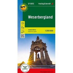 Weserbergland, Erlebnisführer 1:200.000, freytag & berndt, EF 0013: Freizeitkarte mit touristischen Infos auf Rückseite, wasserfest und reißfest (freytag & berndt Freizeitkarten)