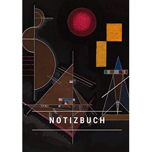 Notizbuch A5 - Notizbuch klein A5 Blanko - Notizheft 44 Seiten 90g/m² - Softcover Wassily Kandinsky Leicht im Schwer - FSC Papier: Notebook A5 Blanko weißes Papier