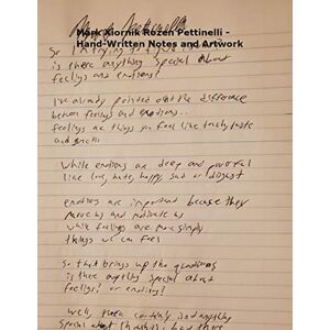 Pettinelli, Mark Rozen - Mark Xiornik Rozen Pettinelli - Hand-Written Notes and Artwork