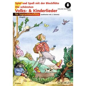 Die schönsten Volks- und Kinderlieder: sehr leicht bearbeitet. 1-2 Sopran-Blockflöten. (Spiel und Spaß mit der Blockflöte)