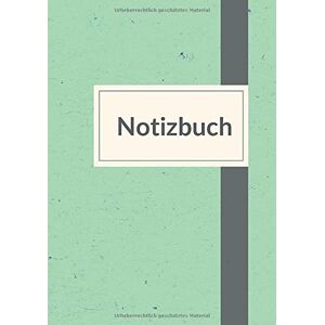 Notizbuch A5 - Notizbuch für die Arbeit - A5 liniert - 100 Seiten 90g/m² - Soft Cover mint meliert - FSC Papier: Notebook for work - A5 lined - white paper