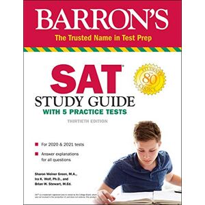 Green M.A., Sharon Weiner - SAT Study Guide with 5 Practice Tests (Barron's Test Prep)