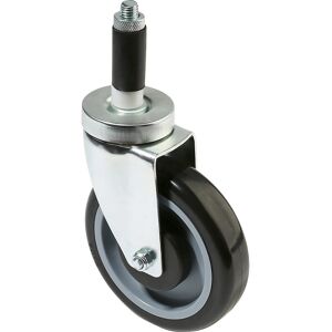 Lenkrolle, ohne Stopp, für Drahtgitter-Tischwagen, 125 x 30 mm kaiserkraft