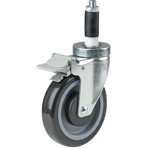 PVC-Lenkrolle, VE 2 Stk, mit Stopp, Rad-Ø 125 mm kaiserkraft