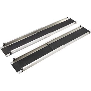 Mottez Auffahrrampe mit Anti-Rutsch Beschichtung, 3-fach verstellbar, Länge bis 1220 mm