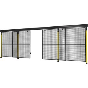 Maschinenschutzgitter X-GUARD, Türanbaupaket (ohne Türwandelement, Stützen und Verriegelung) Axelent