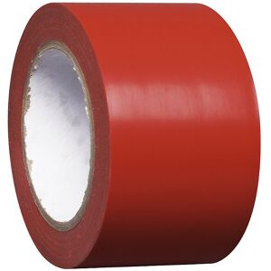 kaiserkraft Bodenmarkierungsband aus Vinyl, einfarbig, Breite 75 mm, rot, VE 16 Rollen