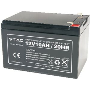 V-Tac Blei-Säure-Batterie 12v 10ah Für Alarm, Usv, Videoüberwachung Terminals T2 178*35*60mm 23452