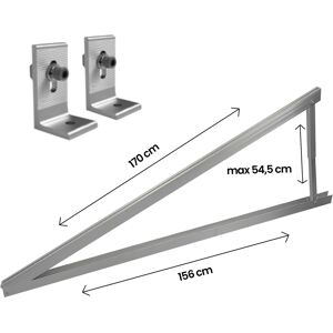 V-Tac Dreieckige Stütze Mit Einstellbarem Winkel Von 10°–15° Für Die Installation Auf Dem Dach Von Photovoltaik-Solarmodulen 11387