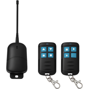 Ettrogate Universelles 2-Kanal-Außenfunk-Kit Für Torautomatisierung / Beleuchtung / Bewässerung Mit 2 433 Mhz Ip55-Fernbedienungen