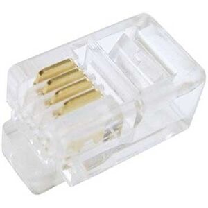 Fanton Stecker Plug 4/4 Rj10 Kat.3 Mit Vergoldeten Kontakten 22280