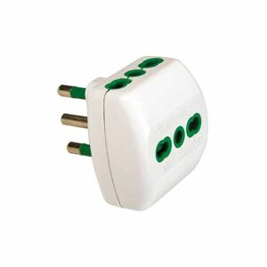 Fanton Dreiwegeadapter Stecker Italienisch Std. 2p+e 16a 3 Steckdosen Italienisch-Dual-Size Std. 2p+e 16a 82180