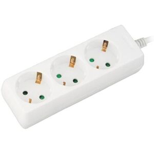 V-Tac Vt-1103-2 Steckdosenleiste 3-Fach Schuko 16a Eu Standard 3680w 1,5m Kabel - Sku 8754