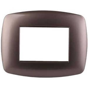 Ettroit Kompatible Abdeckrahmen Bticino Livinglight 3 Module Slim Kunststoff Bronze-Stahl Farbe