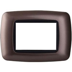 Ettroit Kompatible Abdeckrahmen Bticino Livinglight 3 Module Konvexer Kunststoff Bronze-Farbe