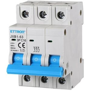 Ettroit Leistungsschalter Thermisch-Magnetisch Zum Schutz 3p 16a 220v 380v Salvavita 3 Modules Din Jxb1-63-3p-16a