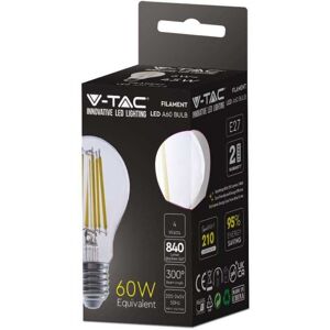 V-Tac Vt-2334 Led Birne 4w E27 Glühlampe A60 Klarglas Artikelnummer 2990