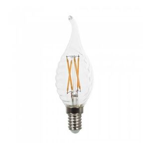 V-Tac Vt-1995d Led Lampe Twist Kerzenflamme Cross Filament 4w E14 Warmweiß 2700k Dimmbar - 43881