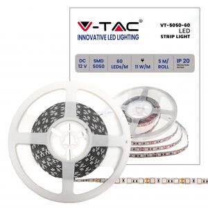 V-Tac Vt-5050 Led-Streifen Smd5050 11 W/m 5 M Streifen 60 Led/m Farbe Grün 12 V Ip20 10 Mm – 212138