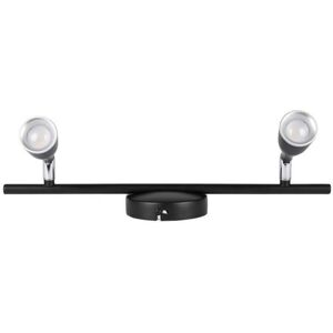 V-Tac Vt-810 9w Led-Wandleuchte Schwarz Verstellbarer Kopf Wandleuchte 2 Strahler Natürliches Weißes Licht 4000k Ip20 - Sku 218269
