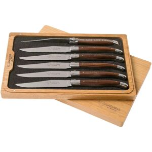 Laguiole en Aubrac Morado 62C99MORIH 6-teiliges Steakmesserset Purpurholz