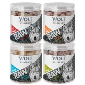 Sparpaket Wolf of Wilderness - RAW Snacks (gefriergetrocknet) - Mix 300 g (Rind, Huhn, Ente, Lamm)