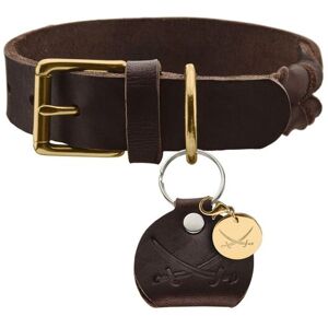 DOG SPORT HUNTER Halsband Sansibar Solid S-M (45), d-braun