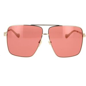 Gucci-Sonnenbrille mit Kette GG1087S 003 Oro Donna