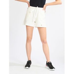 Baci & Abbracci Damen-Fleece-Bermudashorts Shorts Damen Weiß Größe L