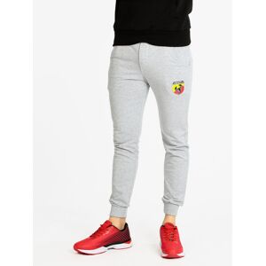 Abarth Herren-Sporthose mit Logo Jogginghose aus Fleece Herren Grau Größe M