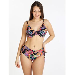 bikini 4 you Blumenbikini für Damen Bikini Damen Schwarz Größe 46