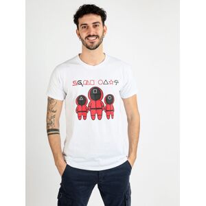 S.G. Der T - Shirt der Tintenfischspiel-Männer Kurzarm T-Shirt Herren Weiß Größe XL