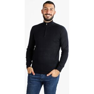 Baci & Abbracci Strickpullover für Herren mit halbem Reißverschluss Pullover Herren Blau Größe XXL