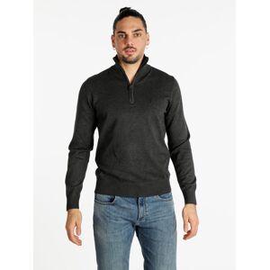 Coveri Moving Strickpullover für Herren mit halbem Reißverschluss Pullover Herren Grau Größe XXL