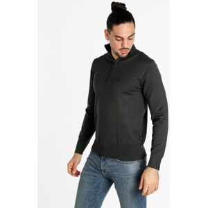 Coveri Moving Strickpullover für Herren mit halbem Reißverschluss Pullover Herren Grün Größe XXL