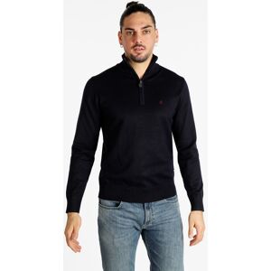 Coveri Moving Strickpullover für Herren mit halbem Reißverschluss Pullover Herren Blau Größe XXL