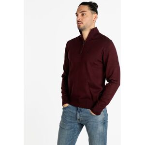 Coveri Moving Strickpullover für Herren mit halbem Reißverschluss Pullover Herren Rot Größe XXL