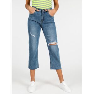 Farfallina Boyfriend-Jeans mit hoher Taille und Rissen Relaxed fit Jeans Damen Jeans Größe XS
