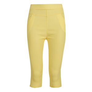 Solada Capri-Leggings mit hohem Bund Leggings Damen Gelb Größe 3/4XL