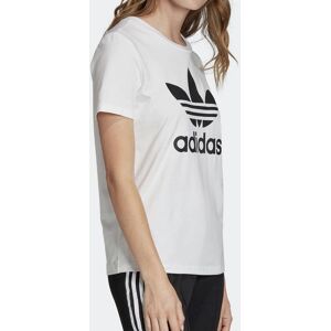 Adidas FM3306 TREFOIL TEE Damen T-Shirt mit Rundhalsausschnitt T-Shirts und Tops Damen Weiß Größe 42