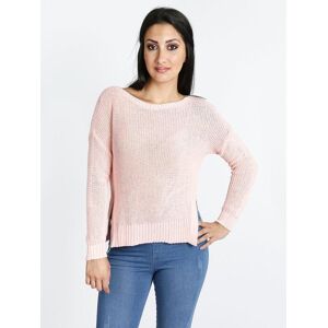 Made In Italy Strickpullover aus Baumwolle Pullover Damen Rosa Größe Unica