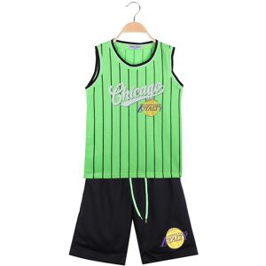 moda junior 2-teiliges Kindersportset mit Tanktop Sets 3-16 Jahre alt Junge Grün Größe 08