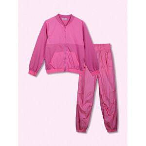 Lollitop 2-teiliges Mädchen-Sportoutfit mit Reißverschluss Sets 3-16 Jahre alt Mädchen Fuchsie Größe 03/04