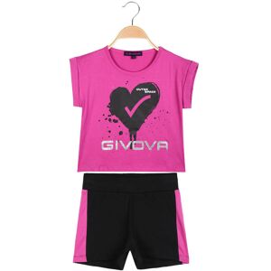 Givova 2-teiliges Sport-Set für Mädchen aus Baumwolle Sets 3-16 Jahre alt Mädchen Fuchsie Größe 16