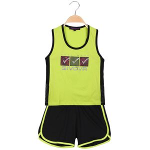 Givova 2-teiliges Sportshorts-Set für Mädchen Sets 3-16 Jahre alt Mädchen Grün Größe 04