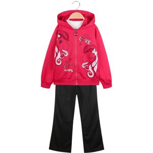 Mouset 3-teiliger Anzug für Mädchen mit Sweatshirt Sets 3-16 Jahre alt Mädchen Rot Größe 12