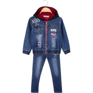 Super Brother 3-teiliges Jeans-Outfit für Jungen Sets 3-16 Jahre alt Junge Rot Größe 12