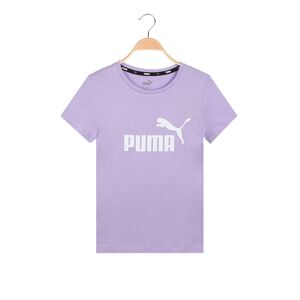 Puma ESS LOGO TEE Sport-T-Shirt für Mädchen mit Logo T-Shirts und Tops Mädchen Violett Größe 15/16